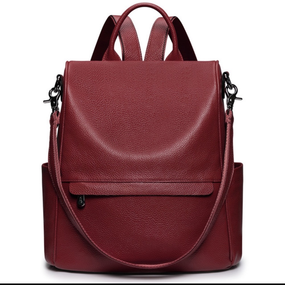 Elegant Burgundy Women's Backpack